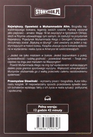 Największy. Opowieść o Muhammadzie Alim - Przemysław Słowiński [AUDIOBOOK] [CD-MP3]