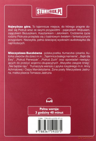 Najwyższa góra - Mieczysława Buczkówna [AUDIOBOOK] [CD-MP3]