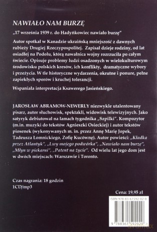 Nawiało nam burzę - Jarosław Abramow-Newerly [AUDIOBOOK] [CD-MP3]