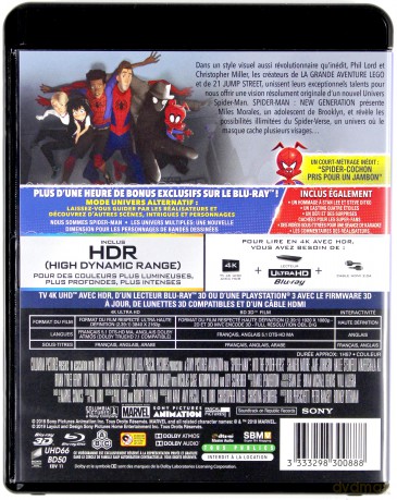 Spider-Man: Into the Spider-Verse (Uniwersum) [Blu-Ray 4K]+[Blu-Ray 3D]+[Blu-Ray]