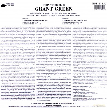 Grant Green: Born To Be Blue /Tone Poet [Winyl]