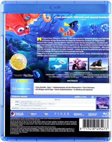 Finding Dory (Gdzie jest Dory?) (Disney) [Blu-Ray]