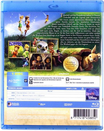 Tinker Bell and the Legend of the NeverBeast (Dzwoneczek i bestia z Nibylandii) (Disney) [Blu-Ray]