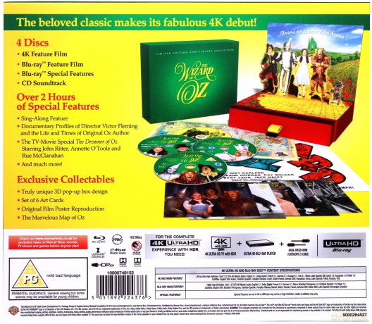 Czarnoksiężnik z Oz (Limited Anniversary Collection) [BOX] [Blu-Ray 4K]+[2xBlu-Ray]+[CD]