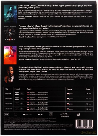 John Wick Kolekcja 1-4 [BOX] [4DVD]