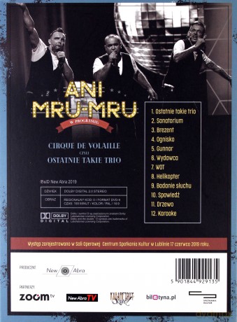 Kabaret Ani Mru Mru: Cirque De Volaille, Czyli Ostatnie Takie Trio [DVD]