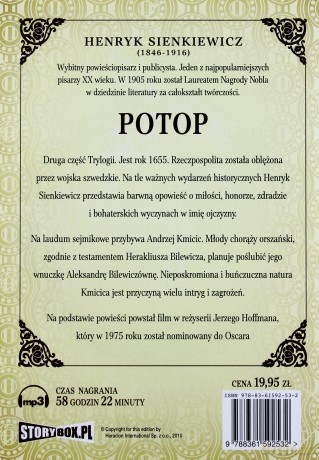 Potop - Henryk Sienkiewicz [AUDIOBOOK] [CD-MP3]