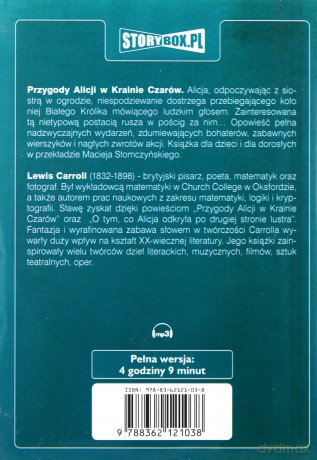 Przygody Alicji w Krainie Czarów - Lewis Carroll [AUDIOBOOK] [CD-MP3]