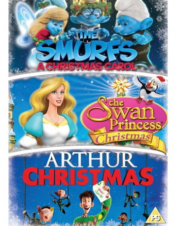 Arthur Christmas / Smurfs Christmas Carol / Swan Princess Christmas (Artur ratuje Gwiazdkę / The Smurfs: A Christmas Carol / Gwiazdka Księżniczki Łabędzi) [3DVD]
