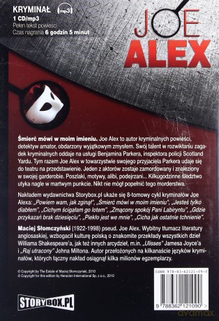 Śmierć mówi w moim imieniu - Joe Alex [AUDIOBOOK] [CD-MP3]