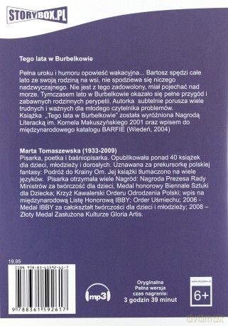Tego lata w Burbelkowie - Marta Tomaszewska [AUDIOBOOK] [CD-MP3]