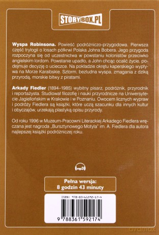 Wyspa Robinsona - Arkady Fiedler [AUDIOBOOK] [CD-MP3]