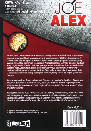 Zmącony spokój Pani Labiryntu - Joe Alex [AUDIOBOOK] [CD-MP3]