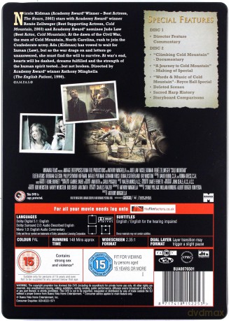 Cold Mountain (Wzgórze nadziei) (steelbook) [DVD]