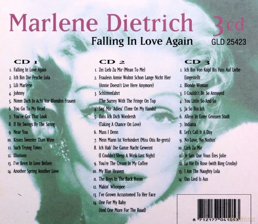 Marlene Dietrich: Falling In Love Again - The Hits [3CD]