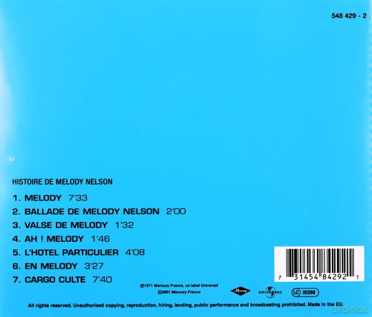 Serge Gainsbourg: Histoire De Melody Nelson [CD]