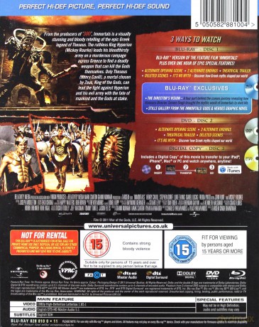 Immortals (Bogowie i herosi) [Blu-Ray]