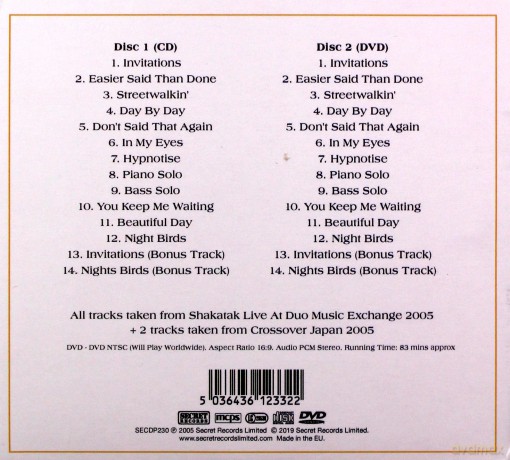 Shakatak: Live At The Duo Music Exchange Tokyo 2005 [2CD]