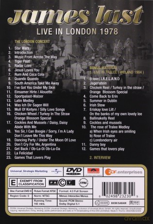 James Last: Live In London [DVD]