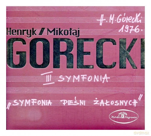 Mikołaj Górecki: Symfonia Pieśni Żałosnych (digipack) [CD]