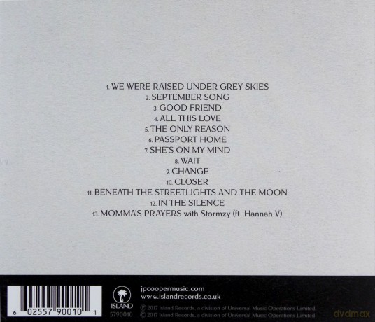 Jp Cooper: Raised Under Grey Skies [CD]