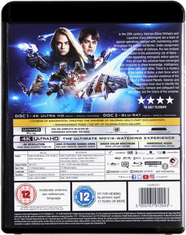 Valerian And The City Of A Thousand Planets (Valerian i miasto tysiąca planet) [Blu-Ray 4K]+[Blu-Ray]