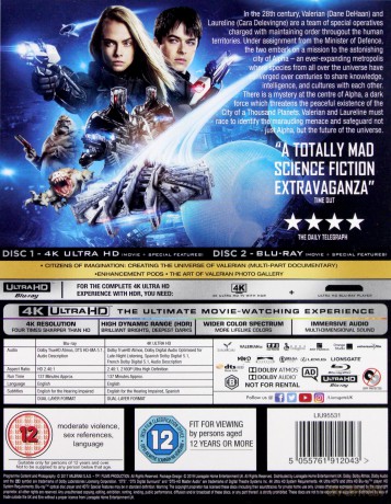 Valerian And The City Of A Thousand Planets (Valerian i miasto tysiąca planet) [Blu-Ray 4K]+[Blu-Ray]