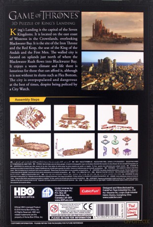 Game of Thrones (Gra o Tron) King's Landing 262 el. [PUZZLE]