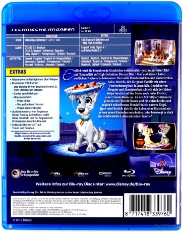 Lady and the Tramp II: Scamp's Adventure (Zakochany kundel II: Przygody Chapsa) (Disney) [Blu-Ray]