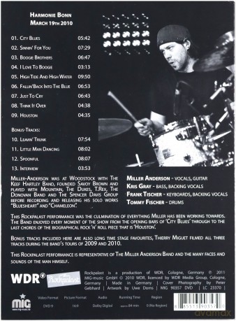 Miller Anderson Band: Live At Rockpalast 2010 (Digipack) [DVD]