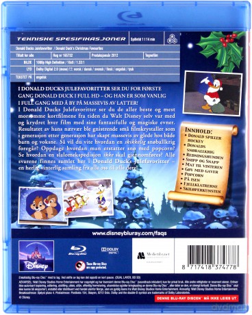 Donald Duck's Christmas Favorites (Disney) [Blu-Ray]