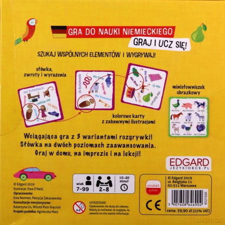 Bójka na słówka. Gra do nauki języka niemieckiego - Ewa Norman, Patrycja Zakaszewska [GRA]