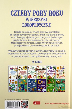 Cztery pory roku. Wierszyki logopedyczne - Sylwia Chmiel [KSIĄŻKA]