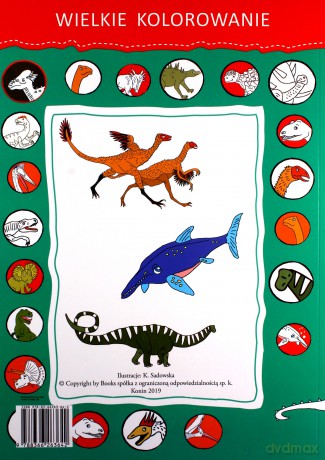 Dinozaury. Wielkie kolorowanie [KSIĄŻKA]