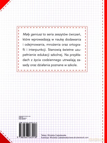 Dodawanie i odejmowanie. Mały geniusz [KSIĄŻKA]
