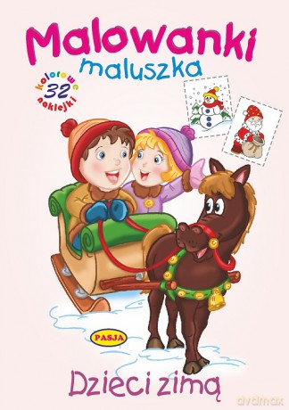 Dzieci zimą. Malowanki maluszka - Ernest Błędowski [KSIĄŻKA]