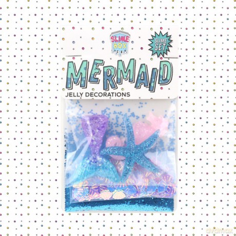 Gotowy slime jelly charms set mermaid
