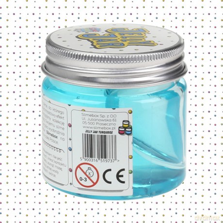 Gotowy slime jelly jar turkusowy 100 ml