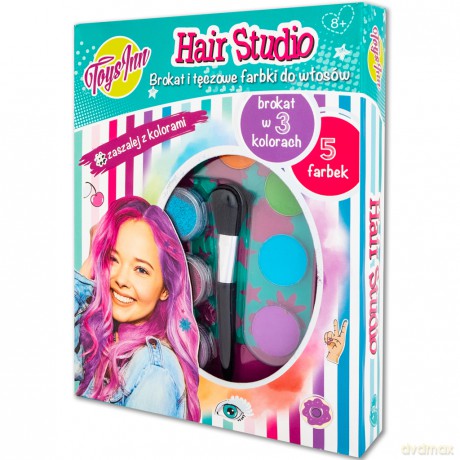 Hair studio farbki do włosów i brokat