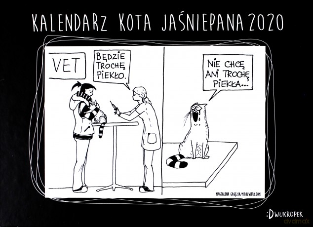 Kalendarz biurkowy Kota Jaśniepana - Magdalena Gałęzia [KALENDARZ]