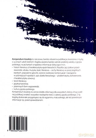 Kompendium licealisty. Język polski [KSIĄŻKA]