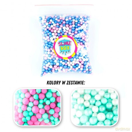 Kulki styropianowe zestaw nr 10 - 2 kolory (elsa/minty dot)