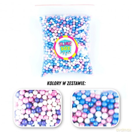 Kulki styropianowe zestaw nr 2 - 2 kolory (baby blue/princeska)