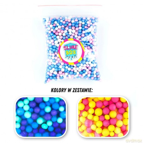 Kulki styropianowe zestaw nr 6 - 2 kolory (galaxy/fluo)