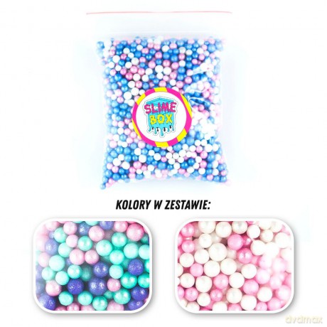 Kulki styropianowe zestaw nr 8 - 2 kolory (baby-pink/arielka)