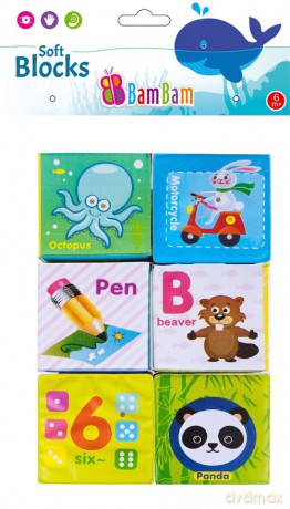 Miękkie klocuszki 6 sztuk [KLOCKI]