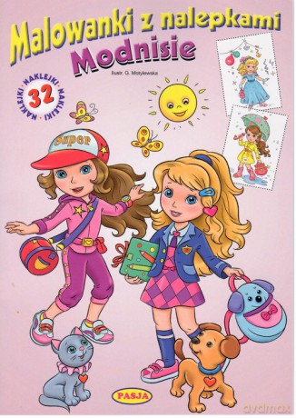 Modnisie. Malowanki z nalepkami - Grażyna Motylewska [KSIĄŻKA]