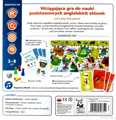 Na tropie. Angielskich słówek. Kapitan Nauka - Barbara Jakubowska [GRA]