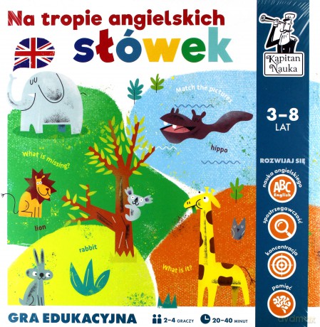 Na tropie. Angielskich słówek. Kapitan Nauka - Barbara Jakubowska [GRA]