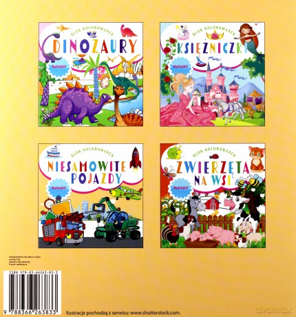 Niesamowite pojazdy. Blok kolorowanek + naklejki [KSIĄŻKA]